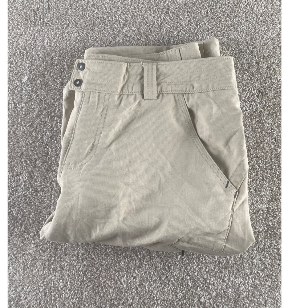 Columbia Womens 10 (34x32) Convertible Hiking Pants Tan Khaki Short Omni-Shade